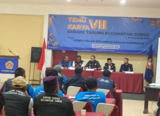 Temu Karya ke-VII: Adi Humaidi Terpilih Jadi Ketua Karang Taruna Kecamatan Curug Periode 2025–2030