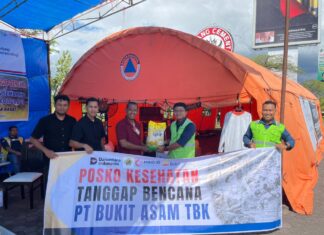 PT Bukit Asam Tbk Salurkan Bantuan Darurat untuk Korban Banjir di Aceh, Sumut dan Sumbar