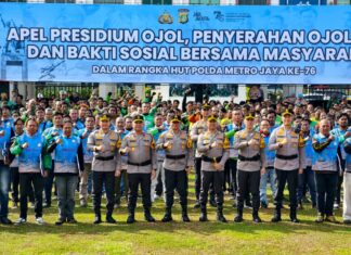 Kapolda Metro Jaya Apresiasi Polres Metro Tangerang Kota Libatkan Ojol dalam Menjaga Kamtibmas