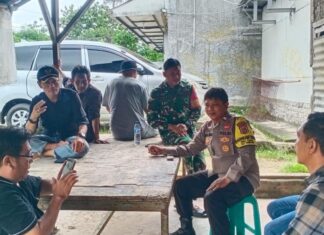 Bhabinkamtibmas Polsek Kemang Giat Sambang Warga untuk Jaga Kamtibmas di Musim Hujan