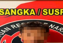 Pengedar Sabu Ditangkap Satresnarkoba Muara Enim, Barang Bukti 27,85 Gram Disembunyikan di Tangki BBM Mobil