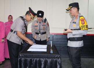 Pergantian Kabag SDM Polres Muara Enim Berlangsung Khidmat