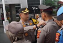 Kapolres Bogor Pimpin Apel Kenaikan Pangkat, Lanjutkan Penanaman Pohon