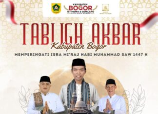 Peringatan Isra Mi’raj Bupati Bogor Hadirkan Ustadz Abdul Somad di Masjid Nurul Wathon