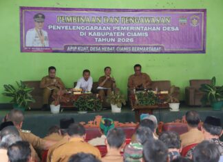 Giat Pembinaan dan Pengawasan Pemerintahan Desa, Bupati Ciamis Tekankan Sinergitas dan Soliditas