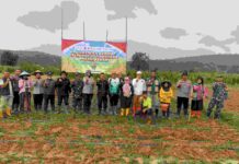 Dukung Asta Cita Presiden, Polsek Kemang dan 8 Kepala Desa Tanam Jagung Serentak