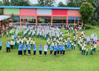 Sambut Ramadan 1447 H, SDN 2 Kemang Gelar Senam Bersama di Lapangan Kantor Pusbang