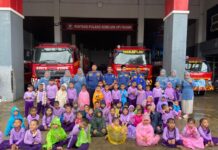 TK Bhakti Mulya Kemang Outing Class ke Damkar Kabupaten Bogor, Anak-anak Dapat Edukasi Pencegahan Kebakaran