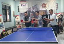 Pertama Kali Digelar, PWI Kota Bogor Meriahkan HPN 2026 dengan Turnamen Tenis Meja