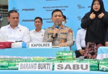 Polres Metro Tangerang Kota Bongkar 25 Kg Sabu Jaringan Internasional, Dua Kurir Ditangkap