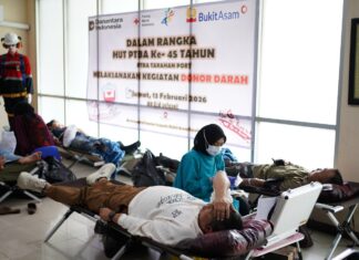 Energi Kebaikan 45 Tahun PTBA Sukseskan Aksi Donor Darah