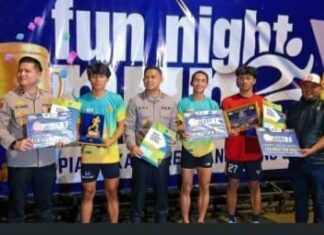 Polsek Curug Tampil Gemilang, Borong Juara 1 dan 3 di Ajang Fun Night Run 2026 Polres Tangerang Selatan