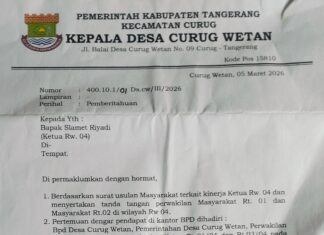 Diduga Tanpa Musyawarah, Ketua RW 04 Desa Curug Wetan Dinonaktifkan Sepihak oleh Kepala Desa