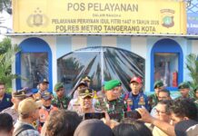 Kapolres Metro Tangerang Kota Pantau Arus Mudik di Rest Area KM 13,5, Lalu Lintas Masih Landai