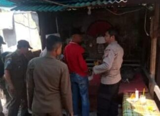 Polsek Ciomas Segel Lokasi Yang Diduga Edarkan Obat Terlarang