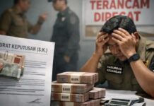 Gadaikan SK Anggota Kasubag Keuangan Satpol PP Kota Bogor Terancam Di Pecat