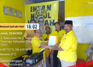 Pendaftaran Ketua PK Golkar Teluk Naga Ditutup, Julianto Jadi Calon Tunggal