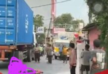 Pengendara Motor Tewas Terlindas Truk Kontainer di Sepatan Tangerang