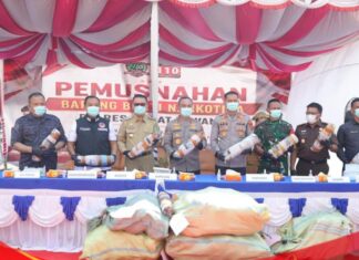 Kapolda Sumsel Pimpin Pemusnahan 200 Kilogram Ganja Hasil Ungkap Ladang Ganja 20 Hektare di Empat Lawang