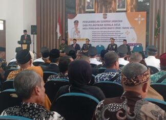 Bupati Ciamis Herdiat Sunarya Titip Pesan Penting kepada Enam Kepala Desa PAW yang Baru Dilantik