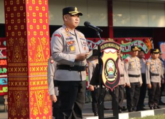 Sertijab Enam Kapolsek, Pelantikan Kasi Propam dan Pelepasan Kasat Tahti Warnai Rotasi Jabatan di Polres Muara Enim