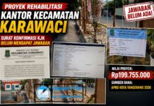 Surat Konfirmasi KJK Belum Dijawab, Proyek Rehabilitasi Kantor Kecamatan Karawaci Disorot