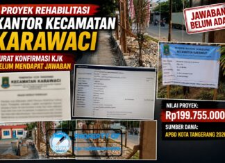 Surat Konfirmasi KJK Belum Dijawab, Proyek Rehabilitasi Kantor Kecamatan Karawaci Disorot
