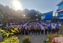 Polisi Masuk Sekolah, Pelajar Kota Tangerang Diingatkan Bahaya Tawuran dan Narkoba