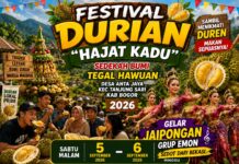 Festival Durian “Hajat Kadu” 2026 Hadir di Tegal Hawuan Bogor, Angkat Tradisi Sedekah Bumi dan Potensi Lokal