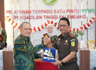 Kajati Sumsel Berkunjung ke Gubernur,Ketua DPRD dan Ketua Pengadilan Tinggi Palembang