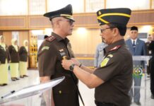 Kejati Sumsel Lantik Wakil Kejaksaan Tinggi dan Pejabat Eselon