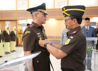 Kejati Sumsel Lantik Wakil Kejaksaan Tinggi dan Pejabat Eselon