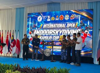 Wakapolri Buka Kapolri Cup II Indoor Skydiving di Cikeas, Diikuti 382 Peserta dari 10 Negara