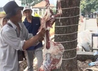Warga Gelar Tasyakuran Potong Kambing Usai KPK OTT di BPN Bogor