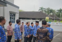 Jelang Apel Pagi, Bupati Ciamis Tinjau Mendadak Kebersihan Lingkungan OPD