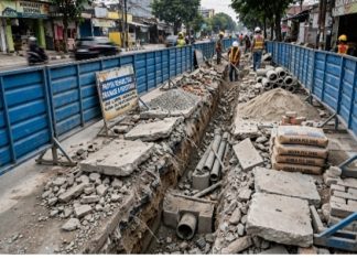 Proyek Pedestrian dan Drainase di Serpong Dikeluhkan, Warga Mengaku Terluka akibat Galian