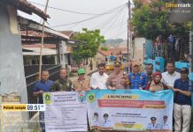 Pemdes Kampungsawah Launching Bantuan Keuangan Akselerasi Perdesaan 2026, Hotmix Jalan di Tiga Titik