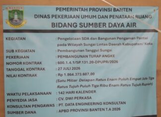 Pembangunan Turap Kali Angke di Tangsel Dikebut, Warga Berharap Banjir dan Longsor Teratasi